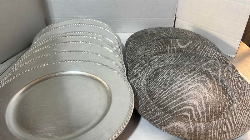 Photo 1 of 2 SETS OF PLATE CHARGERS