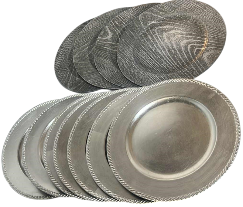 Photo 1 of 2 SETS OF PLATE CHARGERS