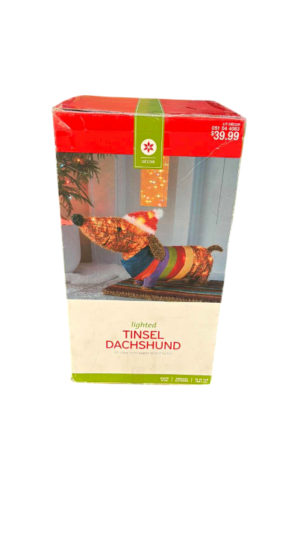 Photo 1 of TINSEL DACHSHUND 15”H
