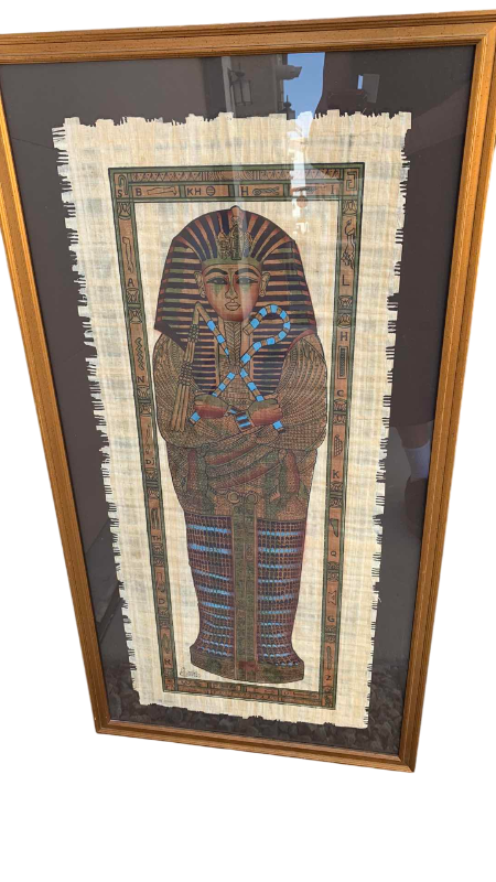 Photo 1 of KING TUT ARTWORK ON PAPYRUS 21” X 41”