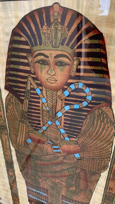 Photo 1 of KING TUT ARTWORK ON PAPYRUS 21” X 41”