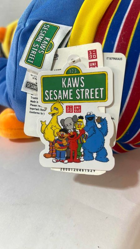 Photo 1 of KAWS X UNIQLO SESAME STREET MODIFIED BERT AND ERNIE DOLLS WITH ORIGINAL TAGS