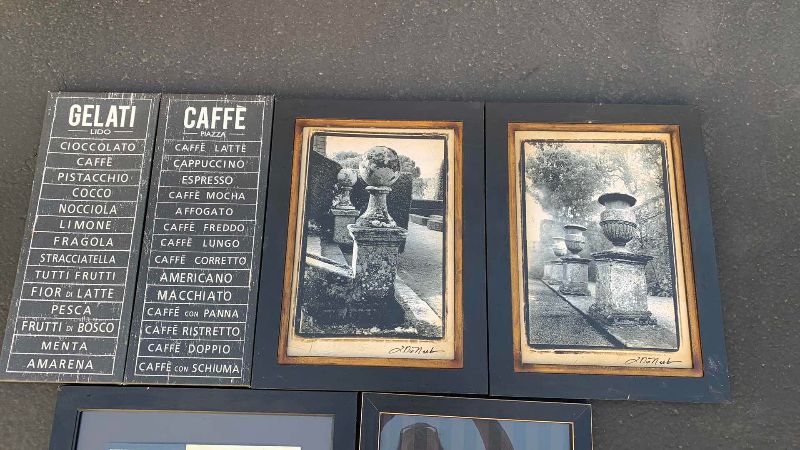 Photo 1 of 6-CAFE INSPIRED ARTWORK