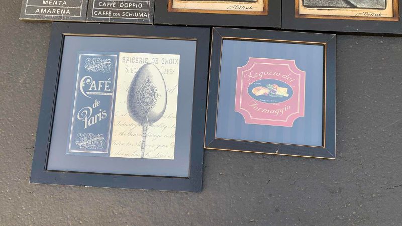Photo 1 of 6-CAFE INSPIRED ARTWORK