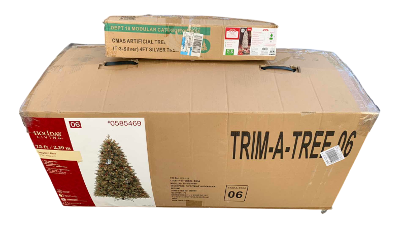 Photo 1 of 2-CHRISTMAS TREES ONE IS 7.5'