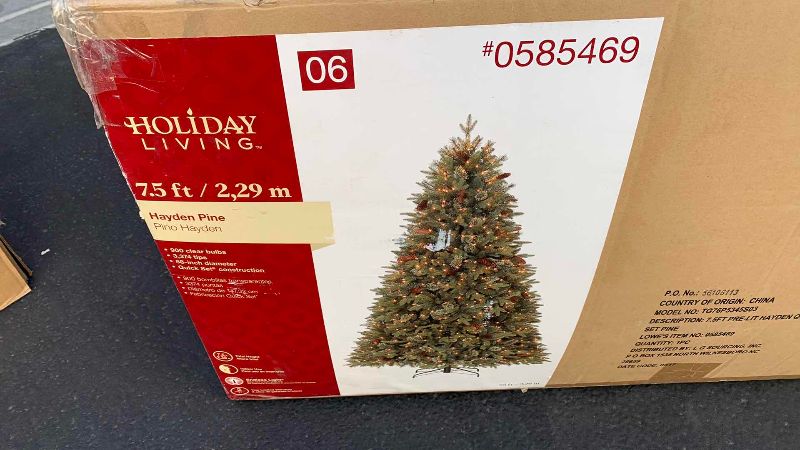 Photo 1 of 2-CHRISTMAS TREES ONE IS 7.5'