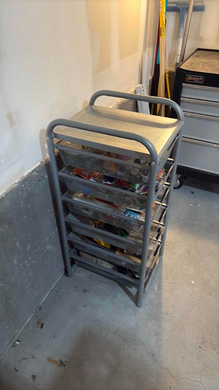 Photo 1 of TOOL STORAGE 12” X 16” X 32” H ITEMS INCLUDED