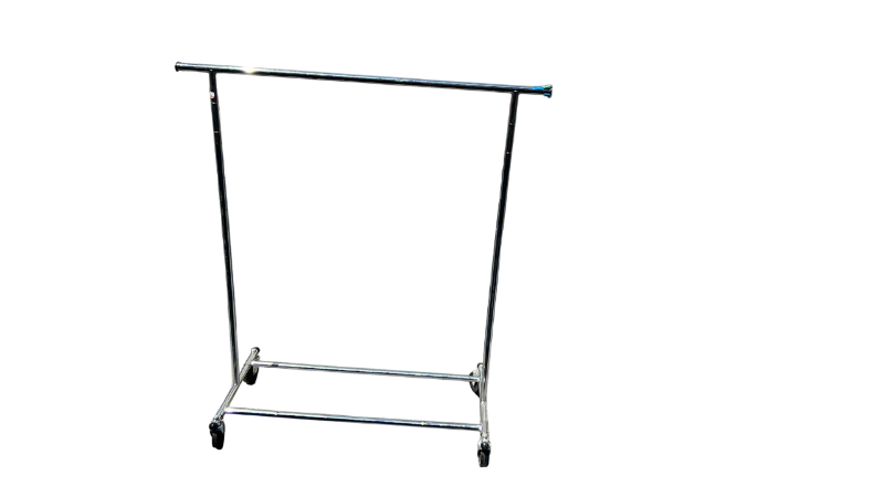 Photo 1 of METAL CLOTHING RACK WITH WHEELS