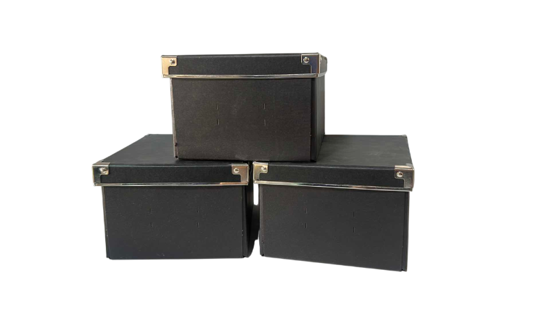 Photo 1 of 3 GRAY PHOTO BOXES 8” X 10” H 6”