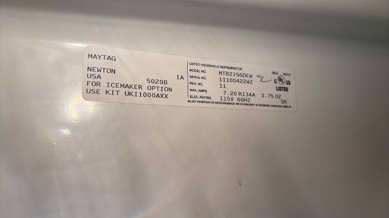 Photo 1 of MAYTAG REFRIGERATOR FREEZER DUAL COOL PLUS 33”X 29”X 67”H