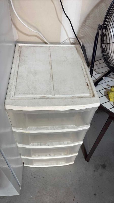Photo 1 of PLASTIC STORAGE 17”X 21”X 33”H