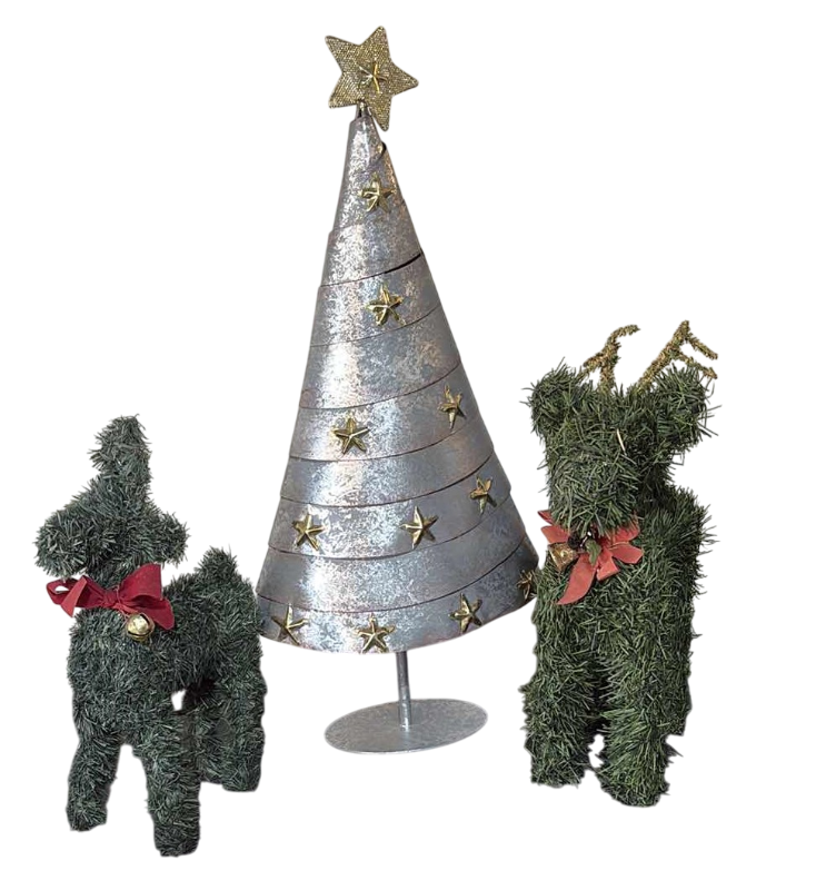 Photo 1 of CHRISTMAS DECOR METAL TREE 24”
