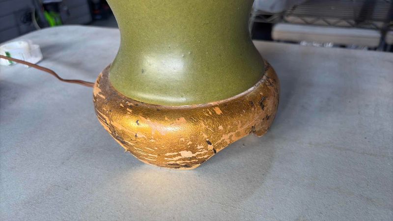 Photo 1 of OLIVE GREEN LAMP  31”