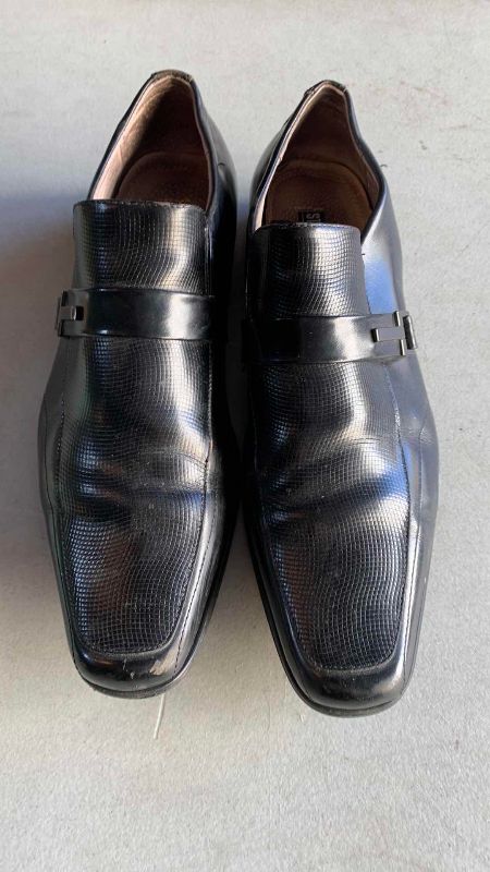 Photo 1 of MENS STACY ADAMS MOCK SNAKESKIN DRESS SHOES SIZE 11