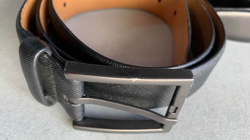 Photo 1 of 3-MENS DRESS BELTS SIZE 38 CALVIN KLEIN AND PERRY ELLIS