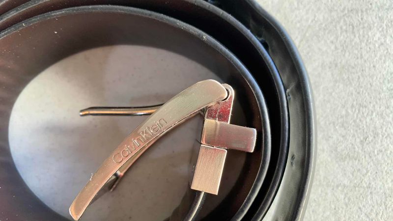 Photo 1 of 3-MENS DRESS BELTS SIZE 38 CALVIN KLEIN AND PERRY ELLIS