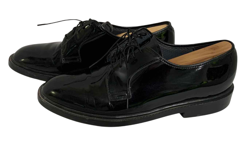 Photo 1 of CAPPS MEN’S BLACK SHINY DRESS SHOES SIZE 10.5