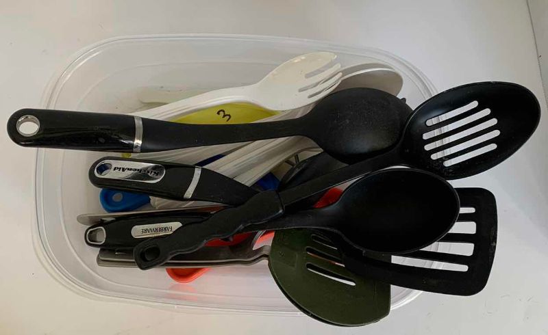 Photo 1 of DISH DRAINER & UTENSILS