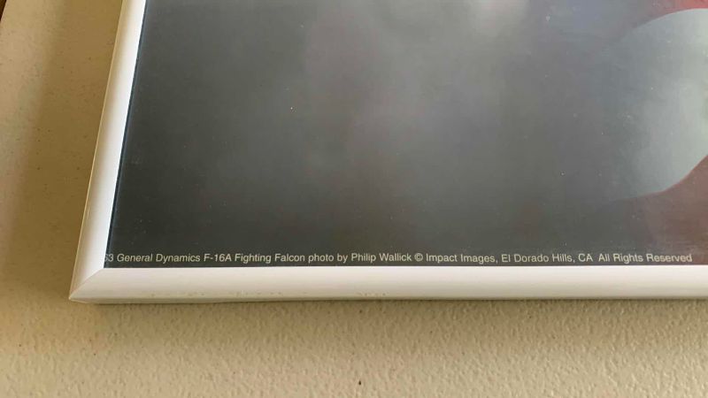 Photo 1 of F-16A PHOTOGRAPH 16” x20”