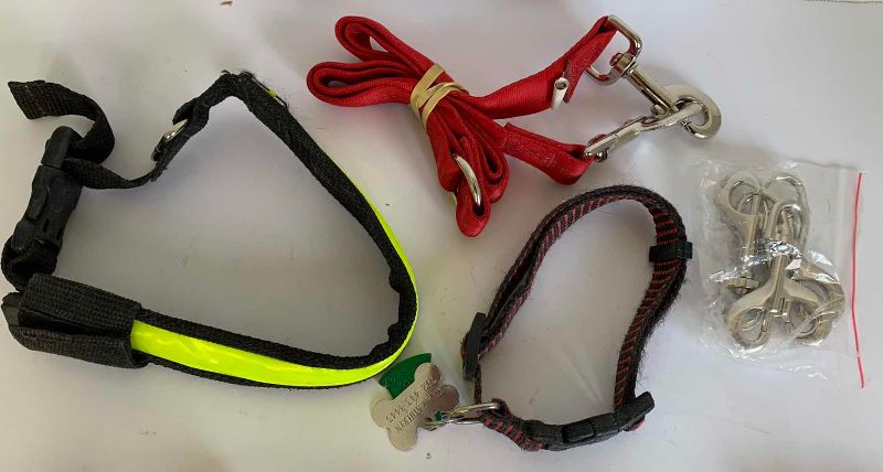 Photo 1 of DOG COLLARS, A LEASH & SWIVEL BOLT SNAPS