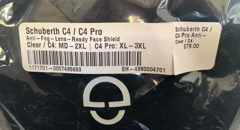 Photo 1 of SCHUBERTH MOTORCYCLE HELMET VISORS (4)