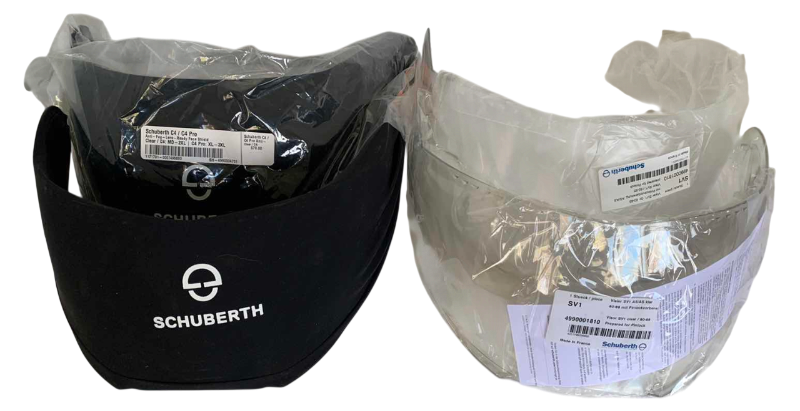 Photo 1 of SCHUBERTH MOTORCYCLE HELMET VISORS (4)