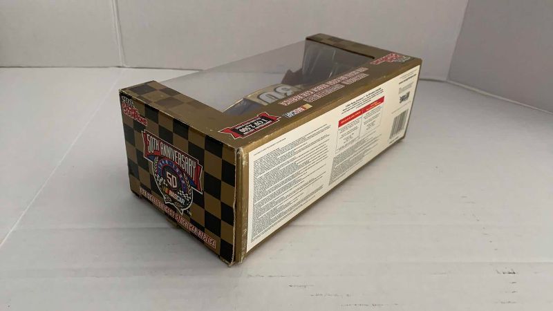 Photo 1 of NASCAR 50TH ANNIVERSARY MIKE COPE NUMBER 30 RACING CHAMPIONS 1/24 SCALE DIECAST STOCK CAR BANK 1/2500