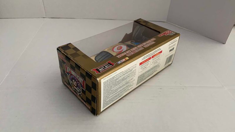 Photo 1 of NASCAR 50TH ANNIVERSARY MARK MARTIN NUMBER 6 RACING CHAMPIONS 1/24 SCALE DIECAST STOCK CAR BANK 1/2500