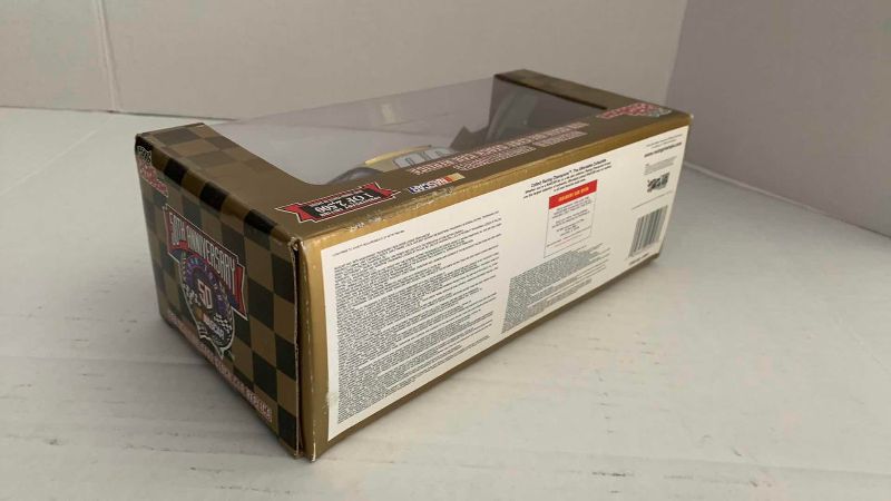 Photo 1 of NASCAR 50TH ANNIVERSARY FORD TAURUS NUMBER 98 RACING CHAMPIONS 1/24 SCALE DIECAST STOCK CAR BANK 1/2500
