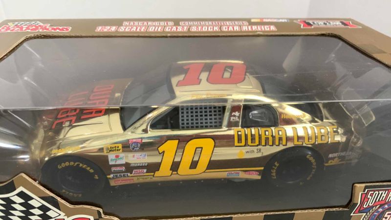Photo 1 of NASCAR 50TH ANNIVERSARY PHIL PARSON NUMBER 10 RACING CHAMPIONS 1/24 SCALE DIECAST STOCK CAR BANK 1/2500