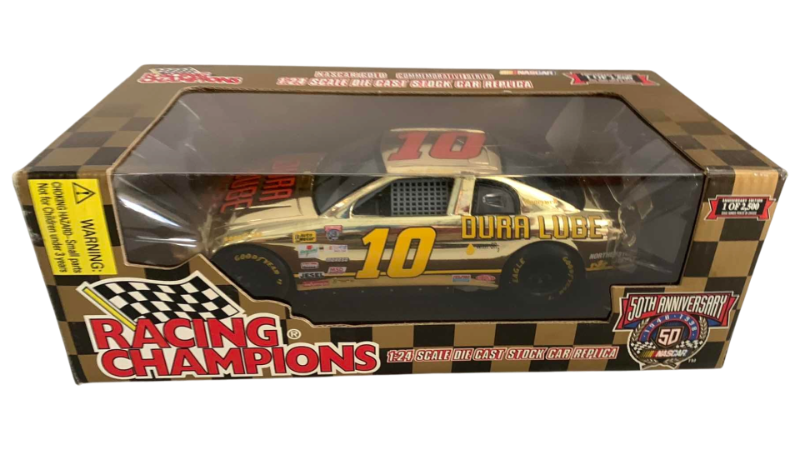 Photo 1 of NASCAR 50TH ANNIVERSARY PHIL PARSON NUMBER 10 RACING CHAMPIONS 1/24 SCALE DIECAST STOCK CAR BANK 1/2500