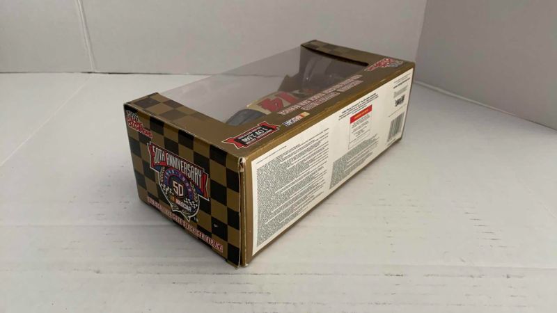 Photo 1 of NASCAR 50TH ANNIVERSARY PATTY MOISE NUMBER 14 RACING CHAMPIONS 1/24 SCALE DIECAST STOCK CAR BANK 1/2500