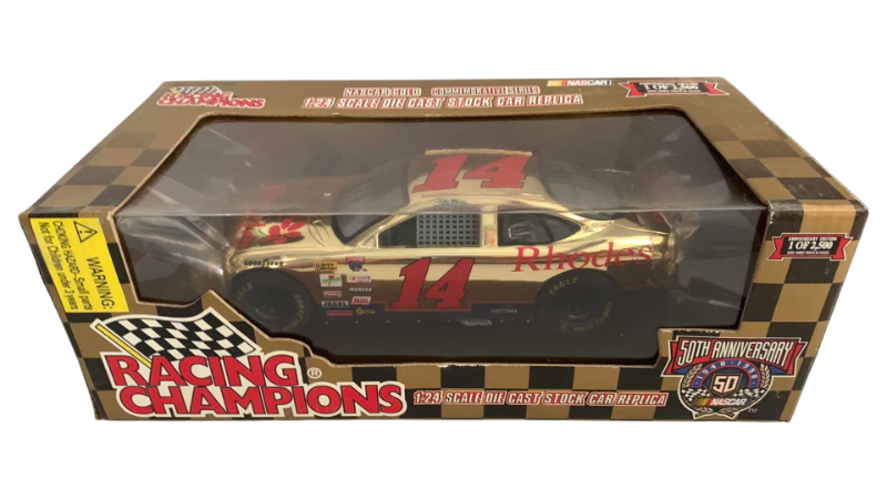 Photo 1 of NASCAR 50TH ANNIVERSARY PATTY MOISE NUMBER 14 RACING CHAMPIONS 1/24 SCALE DIECAST STOCK CAR BANK 1/2500