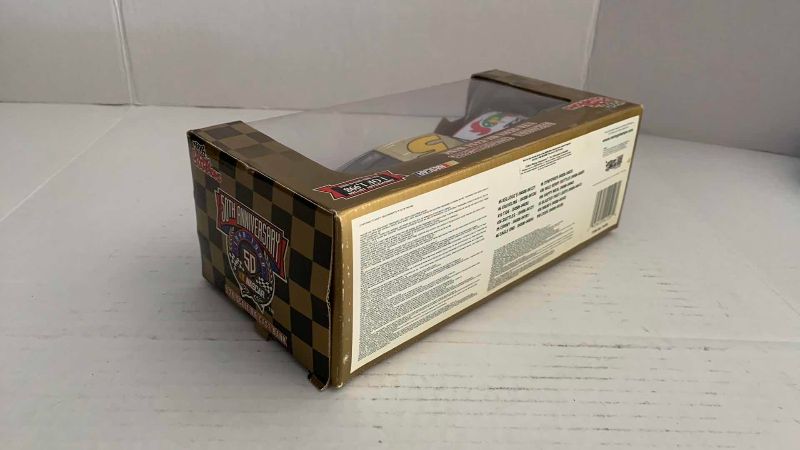 Photo 1 of NASCAR 50TH ANNIVERSARY KELLOGG’S TERRY LABONTE NUMBER 5 RACING CHAMPIONS 1/24 SCALE DIECAST STOCK CAR BANK 1/2500