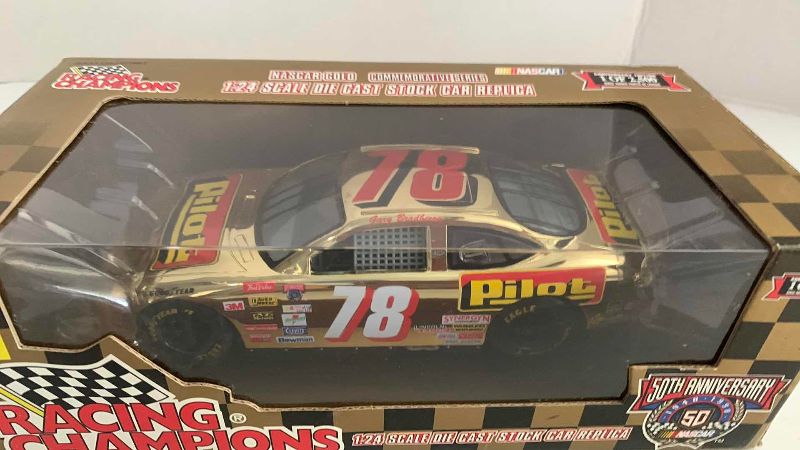 Photo 1 of NASCAR 50TH ANNIVERSARY GARY BRADBERRY NUMBER 78 RACING CHAMPIONS 1/24 SCALE DIECAST STOCK CAR BANK 1/2500