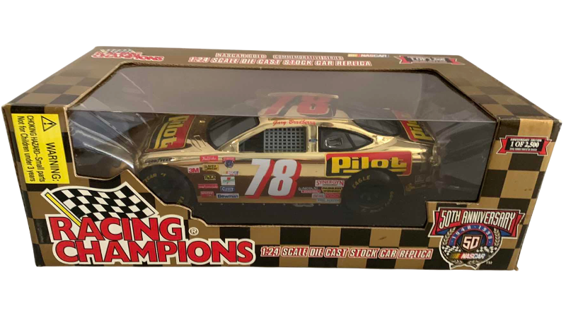 Photo 1 of NASCAR 50TH ANNIVERSARY GARY BRADBERRY NUMBER 78 RACING CHAMPIONS 1/24 SCALE DIECAST STOCK CAR BANK 1/2500