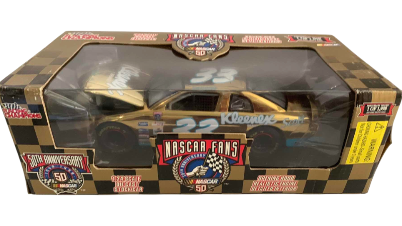 Photo 1 of NASCAR FANS 50TH ANNIVERSARY TIM FEDEWA NUMBER 33 RACING CHAMPIONS 1/24 SCALE DIECAST STOCK CAR 1/1998