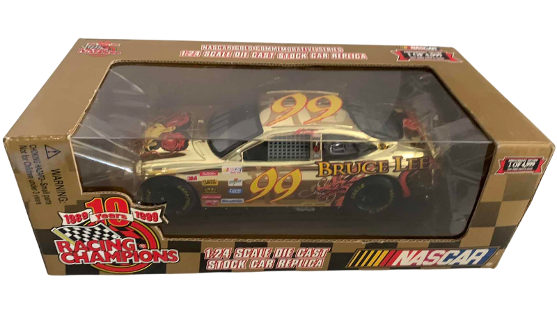 Photo 1 of NASCAR 10TH ANNIVERSARY RACING CHAMPIONS JEFF BURTON NUMBER 99 1/24 SCALE DIECAST STOCK CAR 1/1999