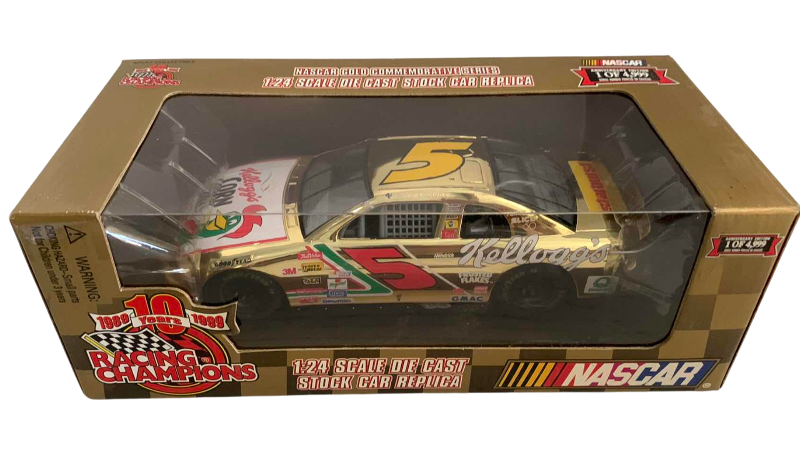 Photo 1 of NASCAR 10TH ANNIVERSARY RACING CHAMPIONS TERRY LEBONTE NUMBER 5 1/24 SCALE DIECAST STOCK CAR 1/4999
