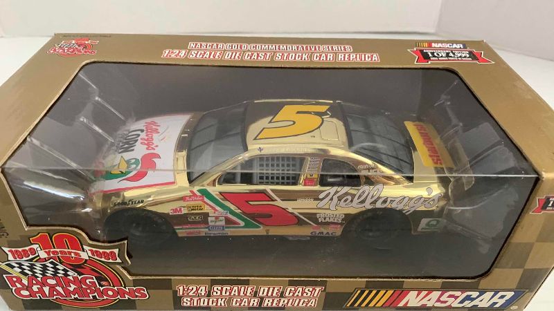 Photo 1 of NASCAR 10TH ANNIVERSARY RACING CHAMPIONS TERRY LEBONTE NUMBER 5 1/24 SCALE DIECAST STOCK CAR 1/4999