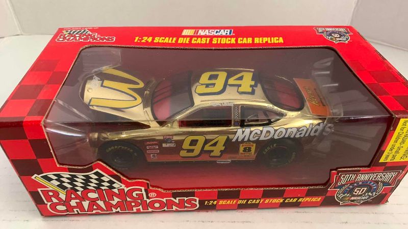 Photo 1 of NASCAR 50Th ANNIVERSARY RACING CHAMPIONS BILL ELLIOTT NUMBER 94 1/24 SCALE DIECAST STOCK CAR
