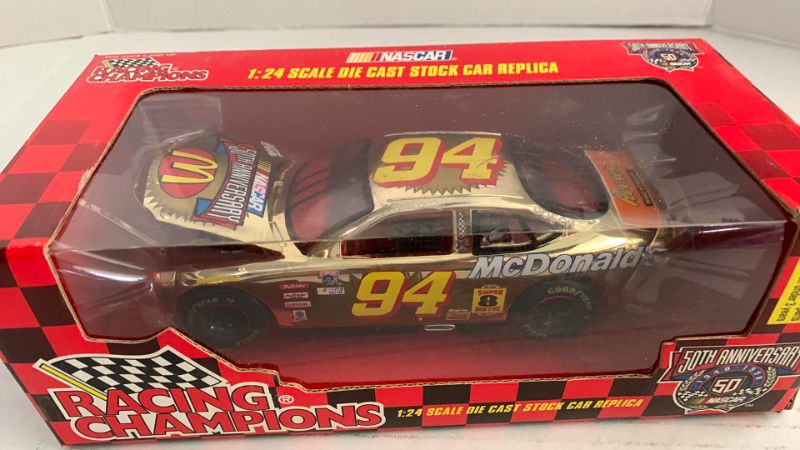 Photo 1 of NASCAR 50Th ANNIVERSARY RACING CHAMPIONS BILL ELLIOTT NUMBER 94 1/24 SCALE DIECAST STOCK CAR