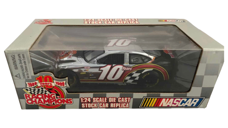 Photo 1 of NASCAR 10TH ANNIVERSARY RACING CHAMPIONS NUMBER 10 1/24 SCALE DIECAST STOCK CAR REPLICA