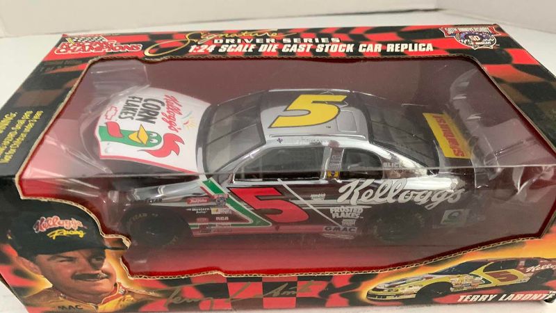 Photo 1 of NASCAR 50TH ANNIVERSARY RACING CHAMPIONS SIGNATURE DRIVER SERIES, TERRY LABONTE NUMBER 5 1/24TH SCALE DIECAST STOCK CAR REPLICA