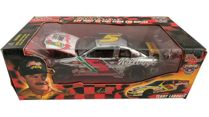 Photo 1 of NASCAR 50TH ANNIVERSARY RACING CHAMPIONS SIGNATURE DRIVER SERIES, TERRY LABONTE NUMBER 5 1/24TH SCALE DIECAST STOCK CAR REPLICA