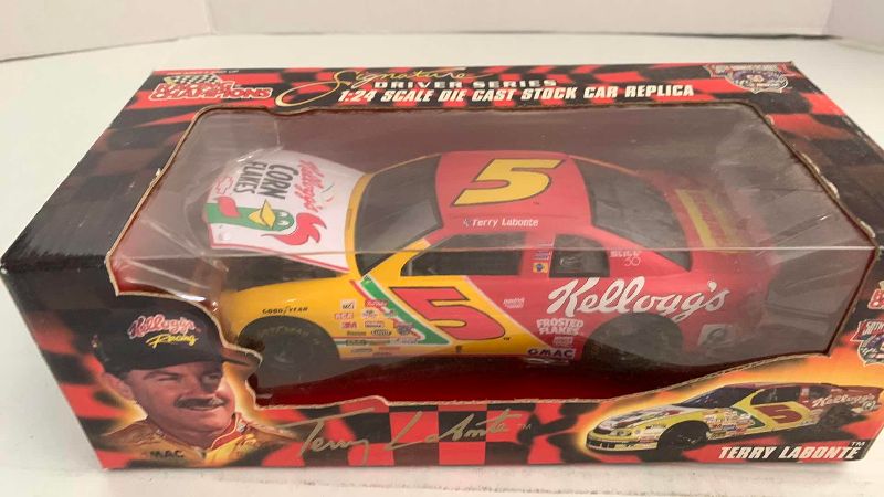 Photo 1 of NASCAR 50TH ANNIVERSARY RACING CHAMPIONS SIGNATURE DRIVER SERIES, TERRY LABONTE NUMBER 5 1/24TH SCALE DIECAST STOCK CAR REPLICA