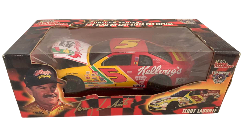 Photo 1 of NASCAR 50TH ANNIVERSARY RACING CHAMPIONS SIGNATURE DRIVER SERIES, TERRY LABONTE NUMBER 5 1/24TH SCALE DIECAST STOCK CAR REPLICA