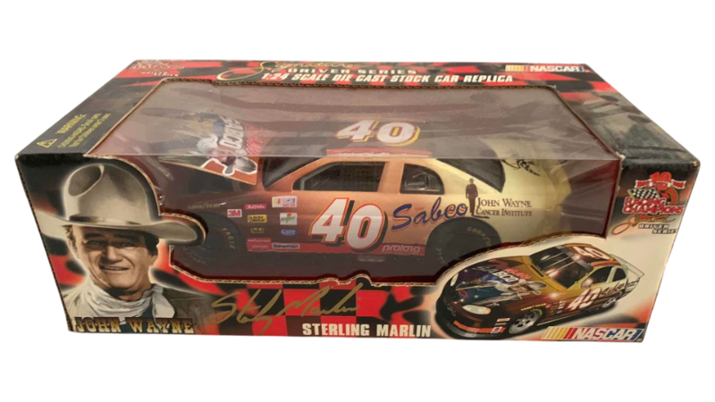 Photo 1 of NASCAR 50TH ANNIVERSARY RACING CHAMPIONS SIGNATURE DRIVER SERIES STERLING MARLIN NUMBER 40 1/24TH SCALE DIECAST STOCK CAR REPLICA