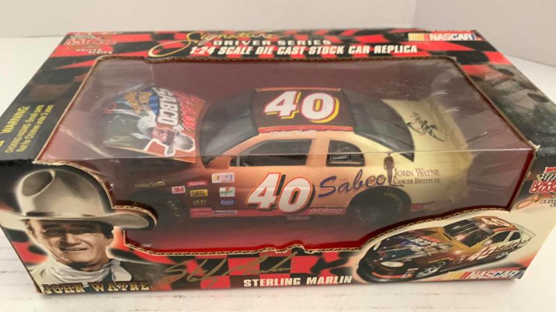 Photo 1 of NASCAR 50TH ANNIVERSARY RACING CHAMPIONS SIGNATURE DRIVER SERIES STERLING MARLIN NUMBER 40 1/24TH SCALE DIECAST STOCK CAR REPLICA