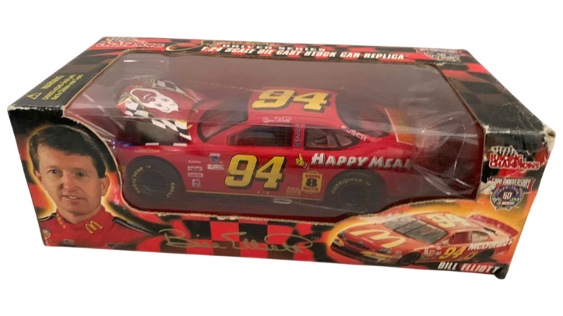 Photo 1 of NASCAR 50TH ANNIVERSARY RACING CHAMPIONS SIGNATURE DRIVER SERIES BILL ELLIOTT NUMBER 94 1/24TH SCALE DIECAST STOCK CAR REPLICA